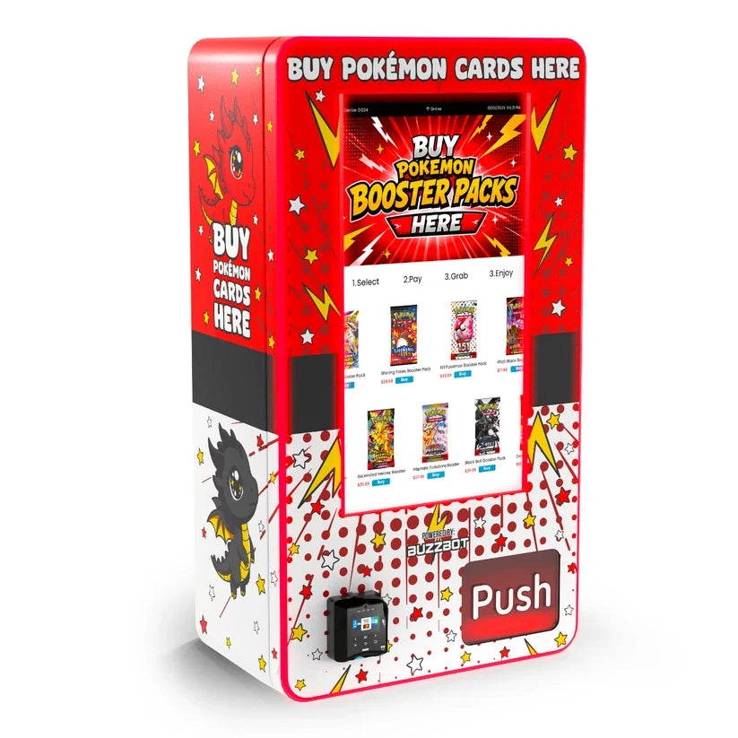 32” Smart Touchscreen Wall Mount Pokémon & TCG Trading Card Vending Machine KOL02TCG