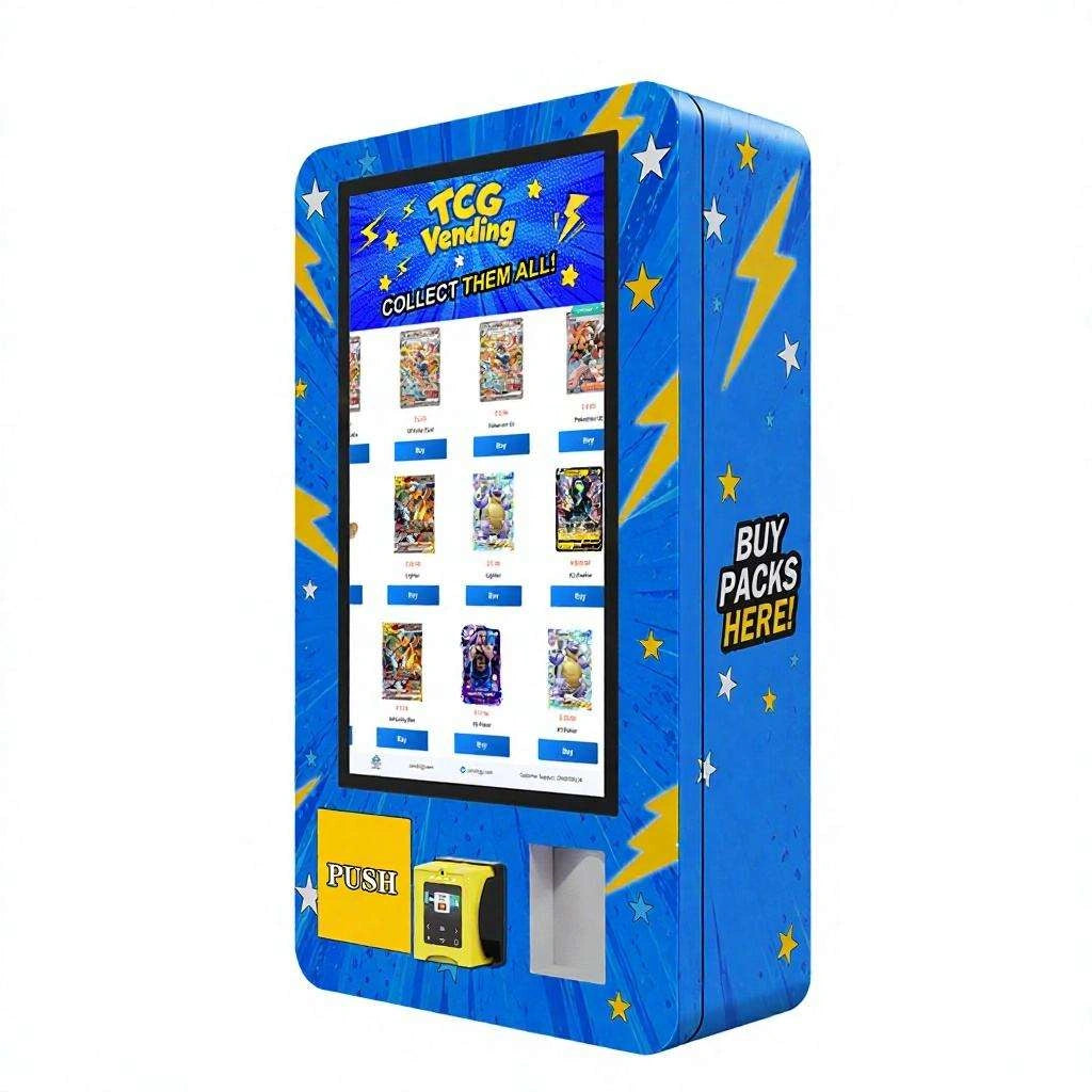 32” Smart Touchscreen Wall Mount Pokémon & TCG Trading Card Vending Machine KOL02TCG