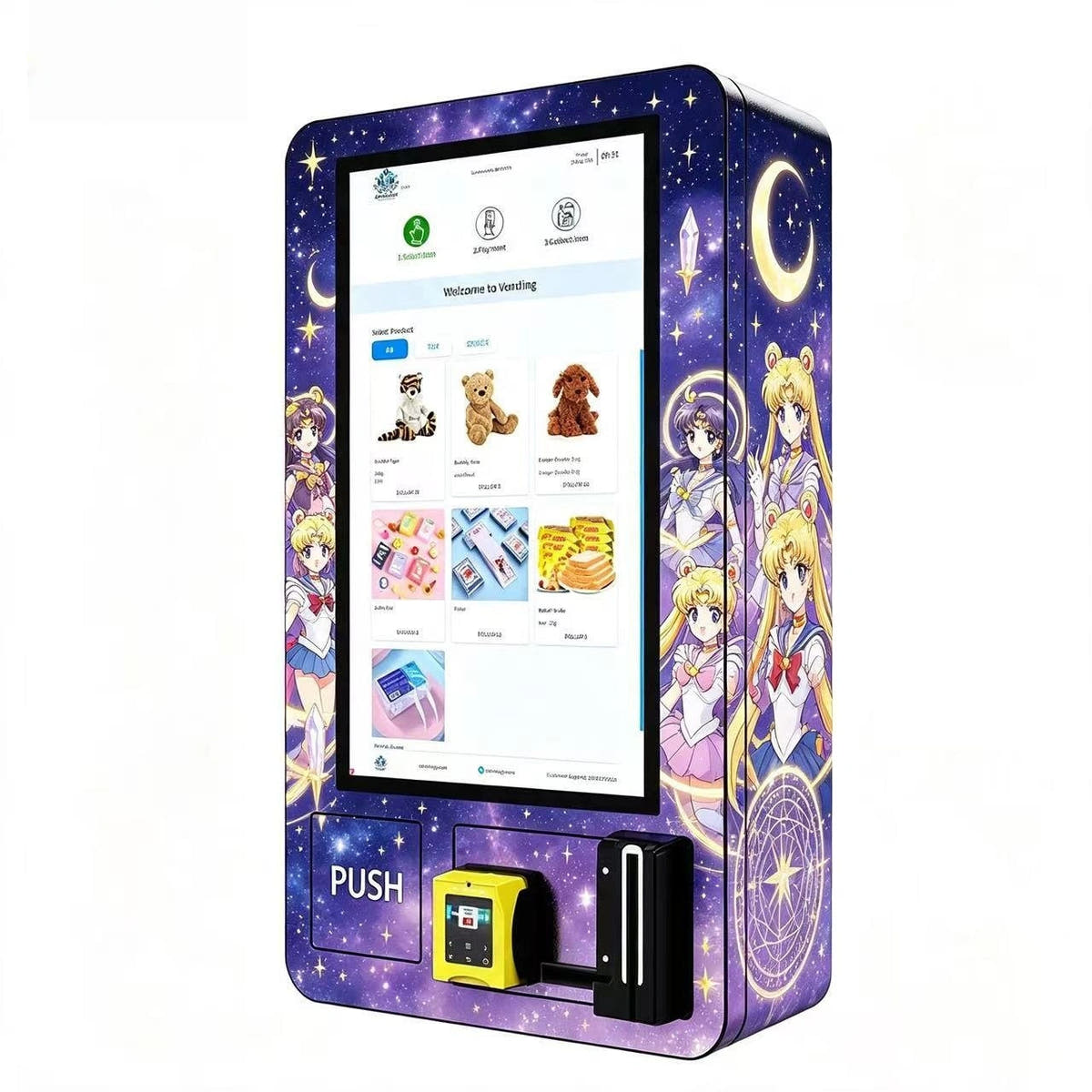 32” Smart Touchscreen Wall Mount Pokémon & TCG Trading Card Vending Machine KOL02TCG