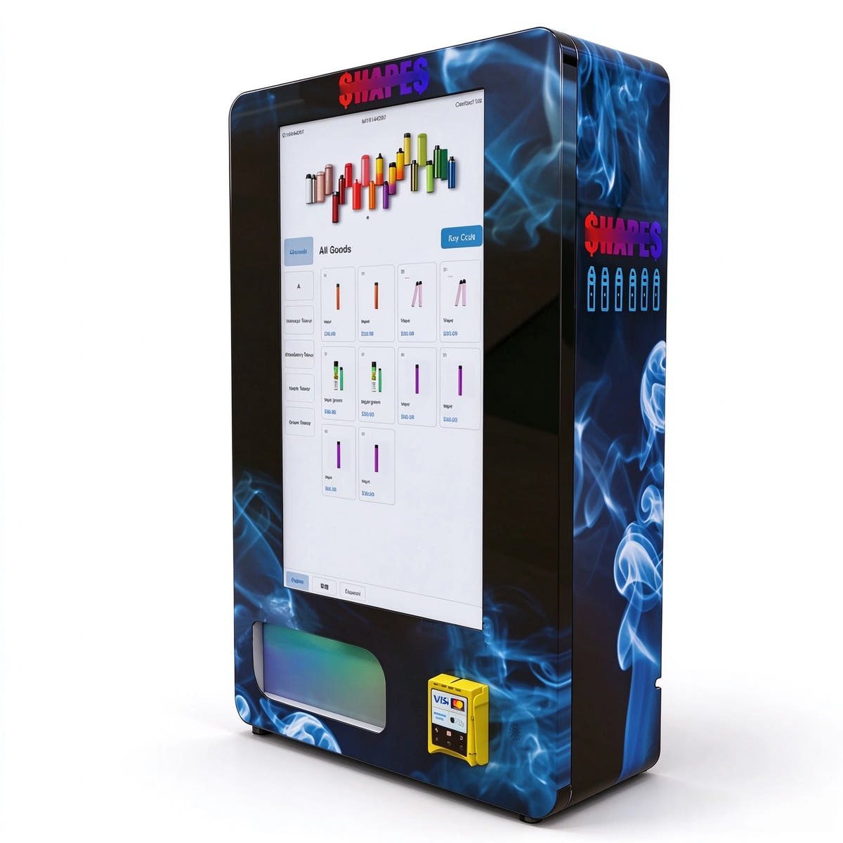 32” Wall-Mounted Smart Vape Vending Machine with Age Verification ID Scanner