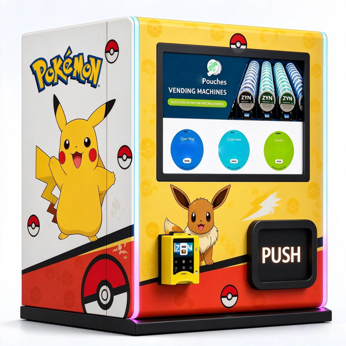 Compact Wall-Mounted & Desktop Pokémon & TCG Trading Card Vending Machine KOLTCG119