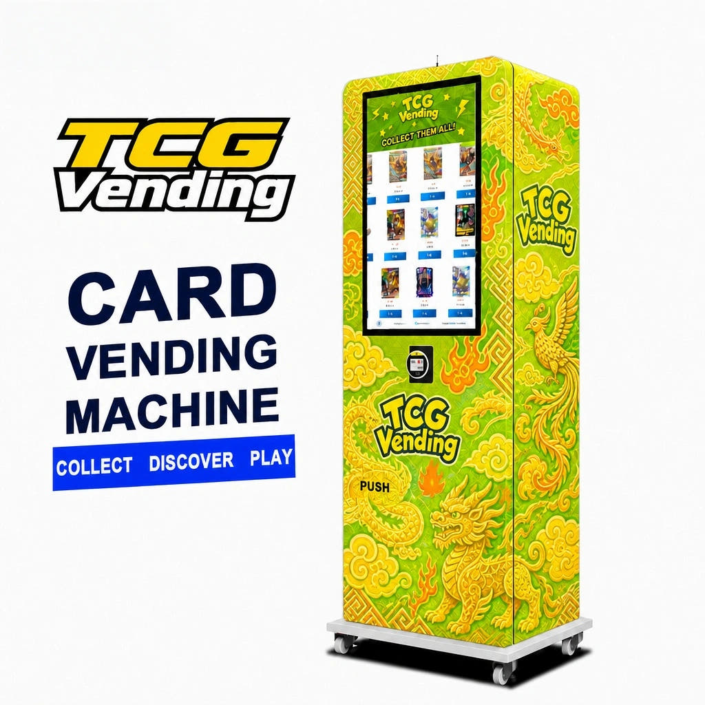 Free Standing High-Capacity Pokémon & TCG Trading Card Vending Machine KOL03TCG