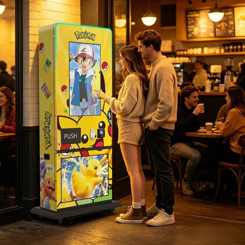 Free Standing High-Capacity Pokémon & TCG Trading Card Vending Machine KOL03TCG