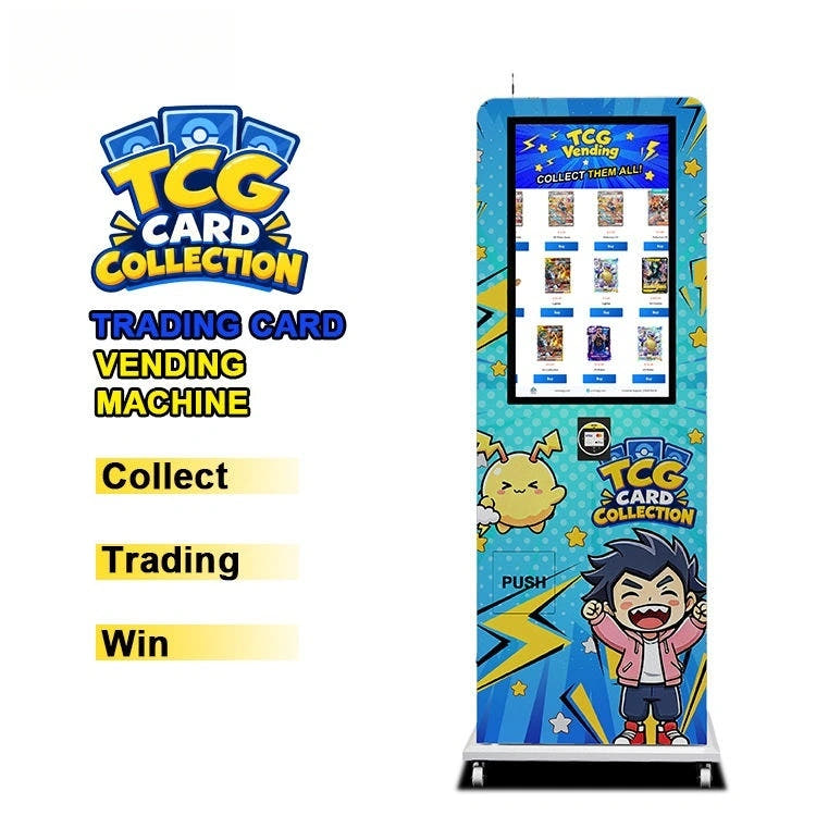 Free Standing High-Capacity Pokémon & TCG Trading Card Vending Machine KOL03TCG