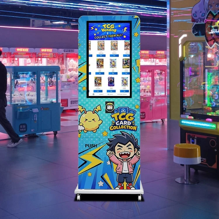 Free Standing High-Capacity Pokémon & TCG Trading Card Vending Machine KOL03TCG