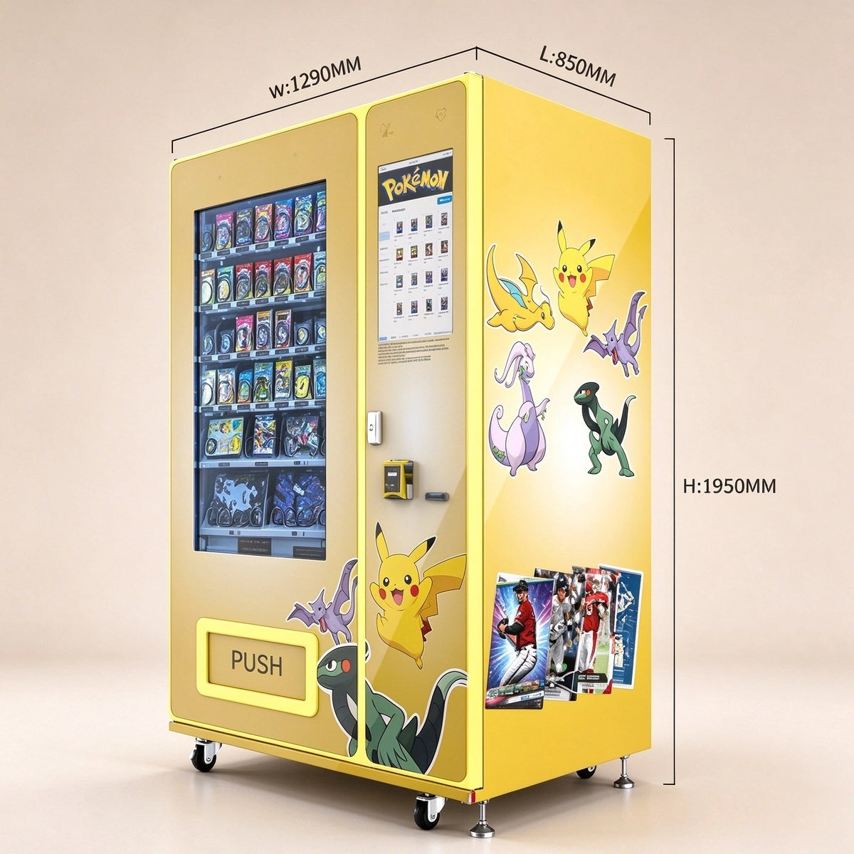 High-Capacity Large Pokémon & TCG Trading Card Vending Machine KOLTCG04